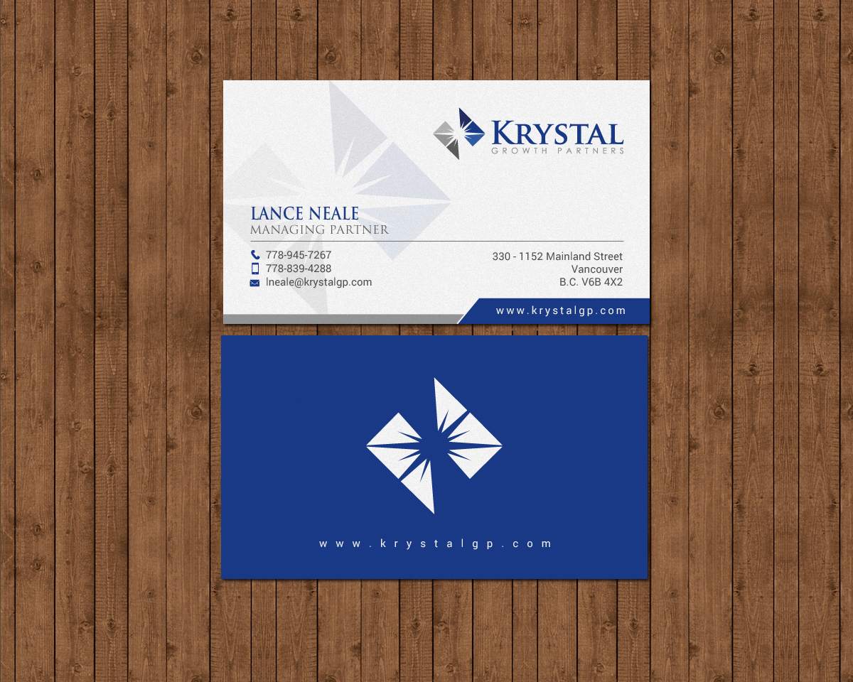 Business Card Design by chandrayaan.creative for Krystal Growth Partners Ltd. | Design #17195480