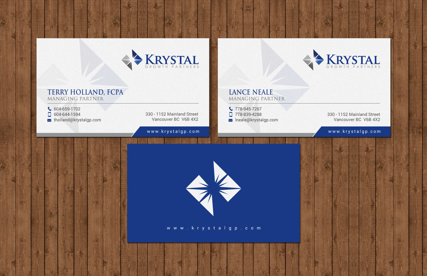 Business Card Design by chandrayaan.creative for Krystal Growth Partners Ltd. | Design #17217347