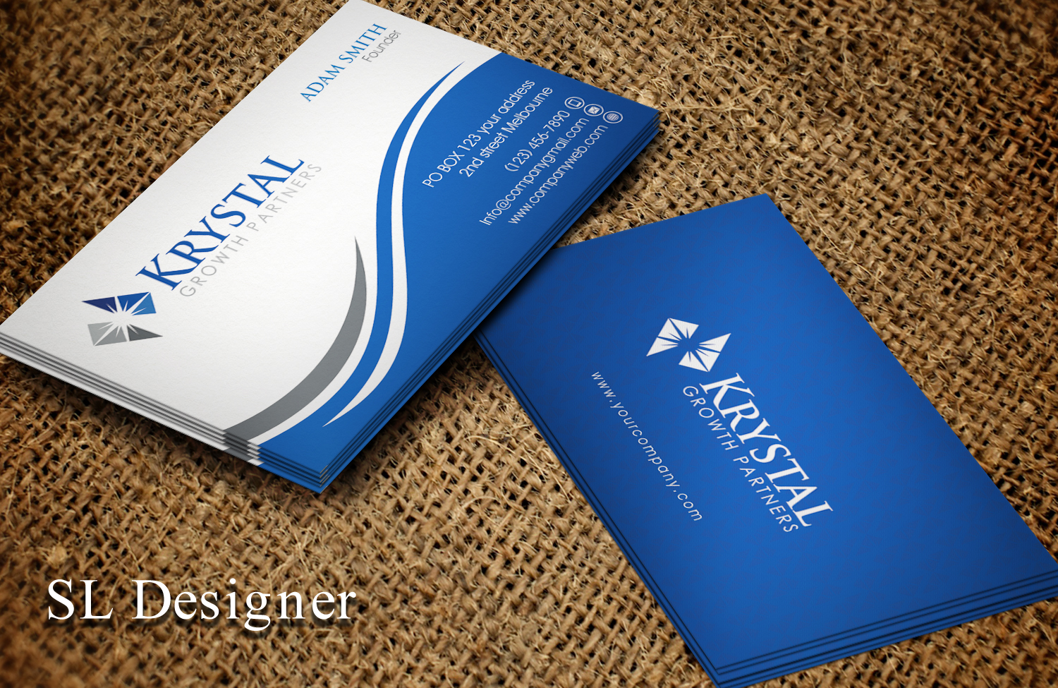Business Card Design by SL Designer for Krystal Growth Partners Ltd. | Design #17132956