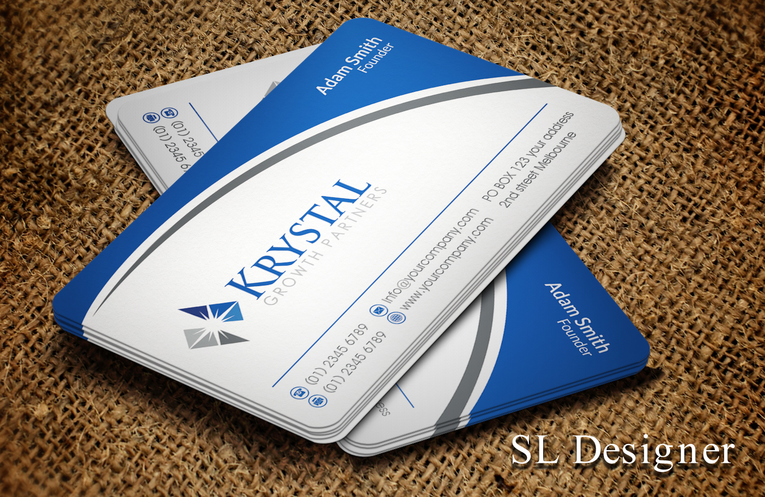 Business Card Design by SL Designer for Krystal Growth Partners Ltd. | Design #17132957