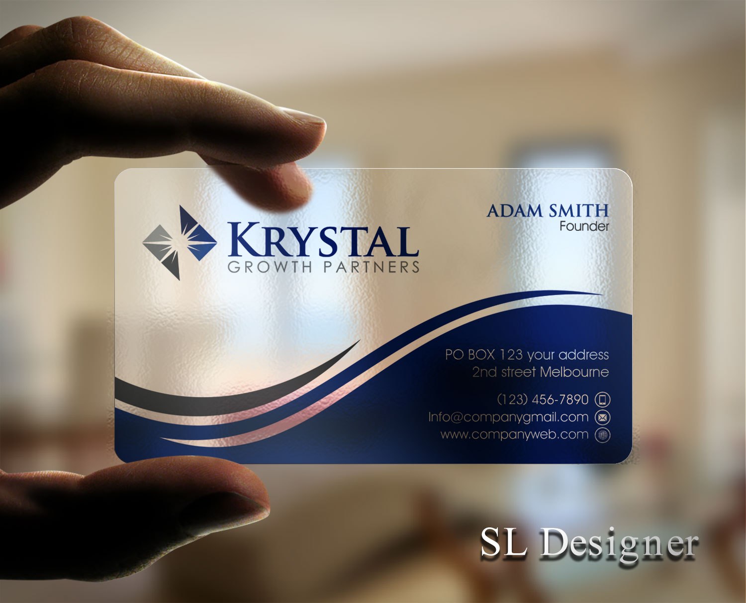 Business Card Design by SL Designer for Krystal Growth Partners Ltd. | Design #17133080