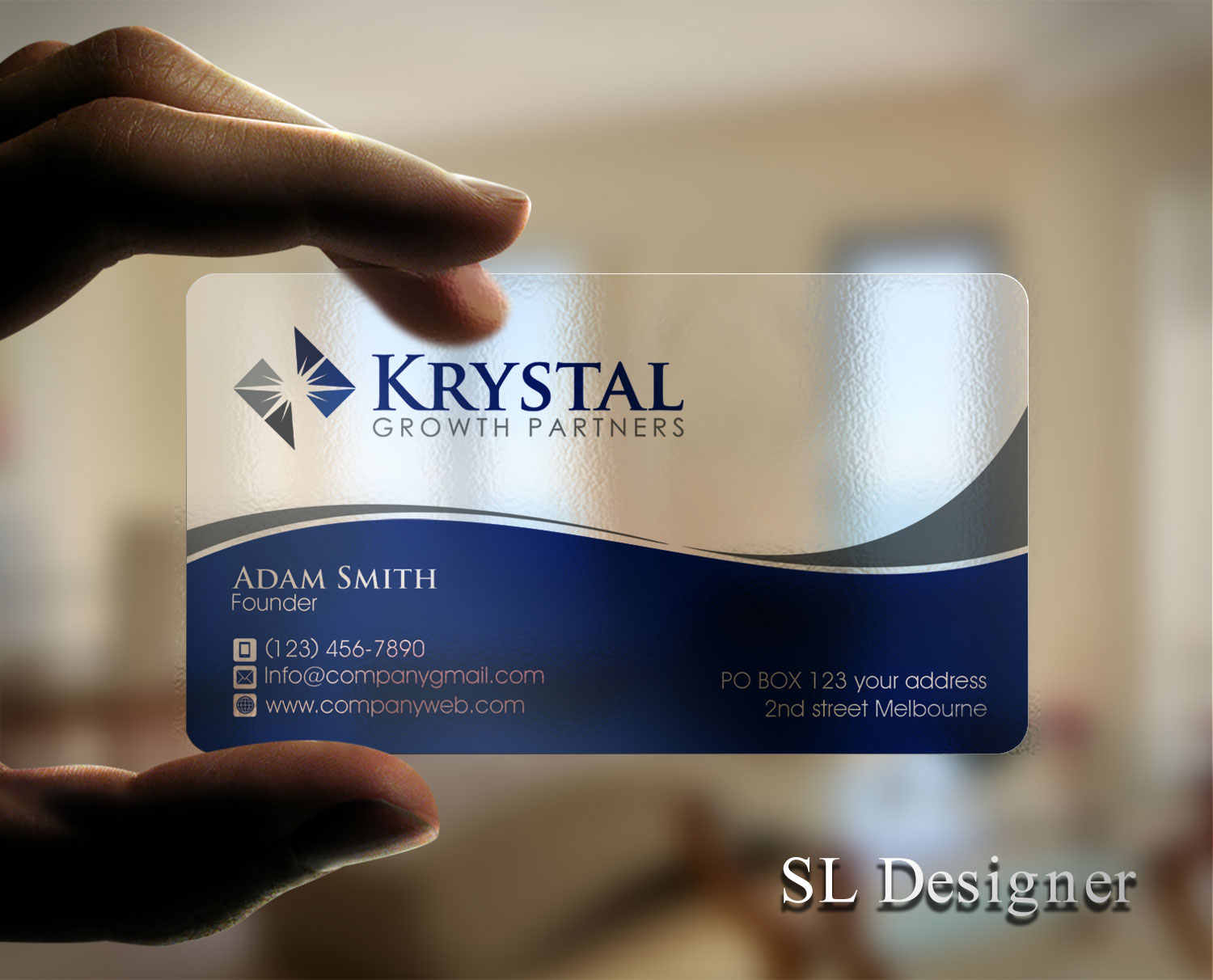 Business Card Design by SL Designer for Krystal Growth Partners Ltd. | Design #17133085