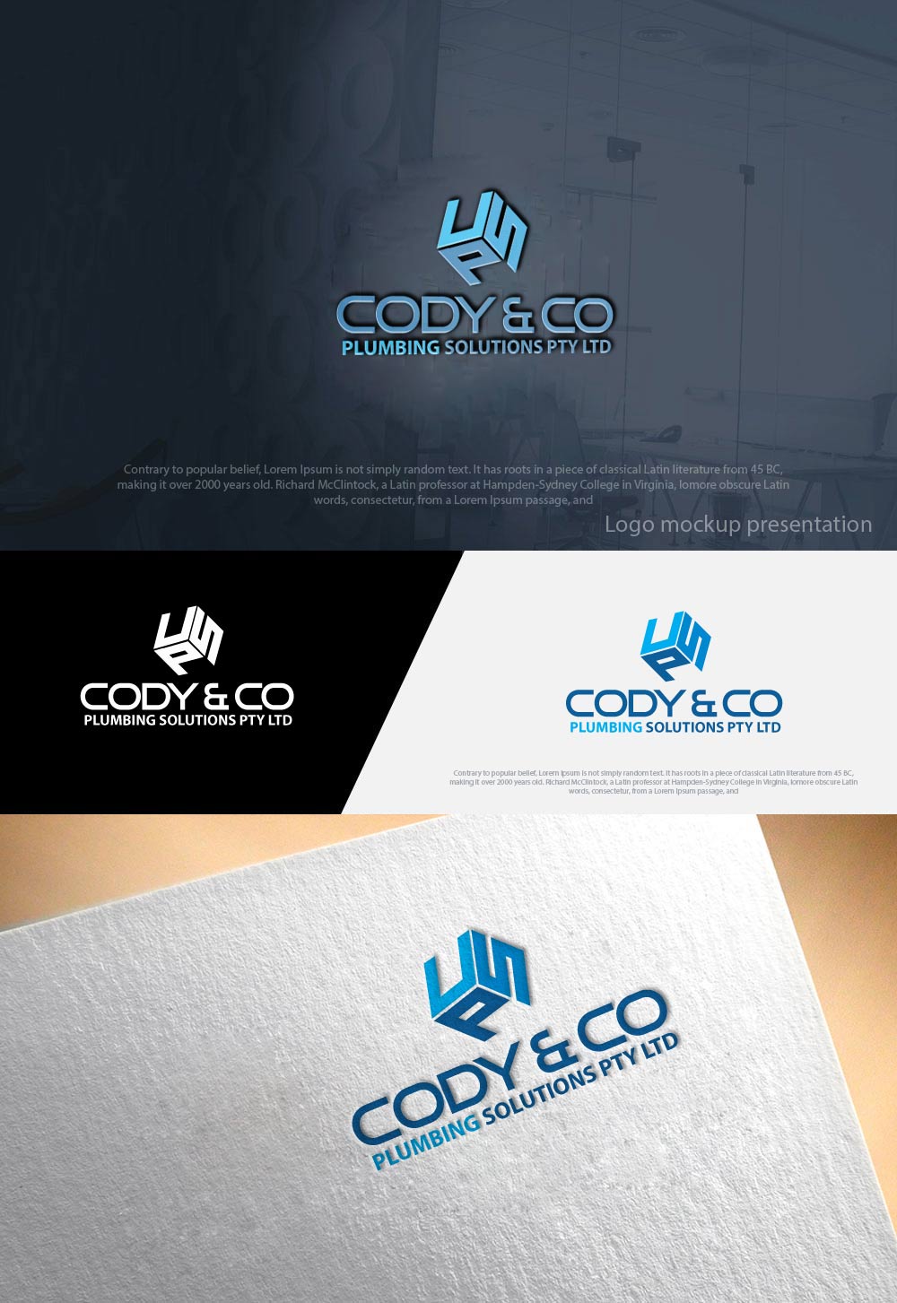 Design de Logo par zebronicgraphic pour Cody & Co Plumbing Solutions Pty Ltd | Design #17768807