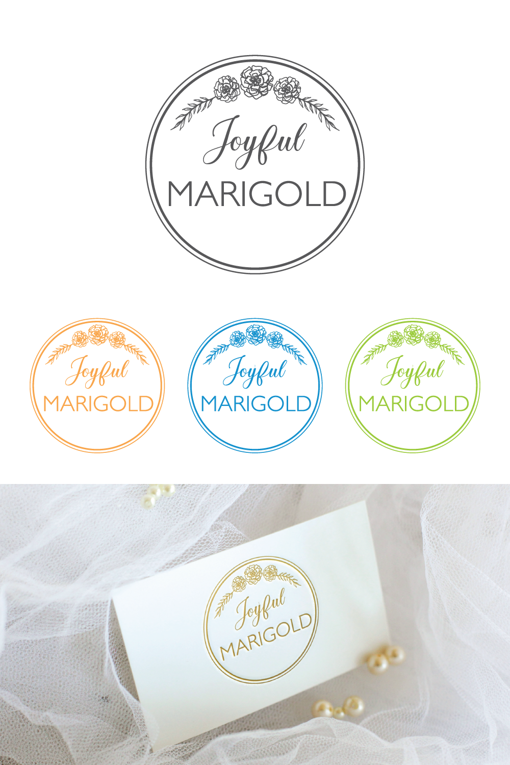 Logo Design by Wild Geek for Joyful Marigold | Design #17157498