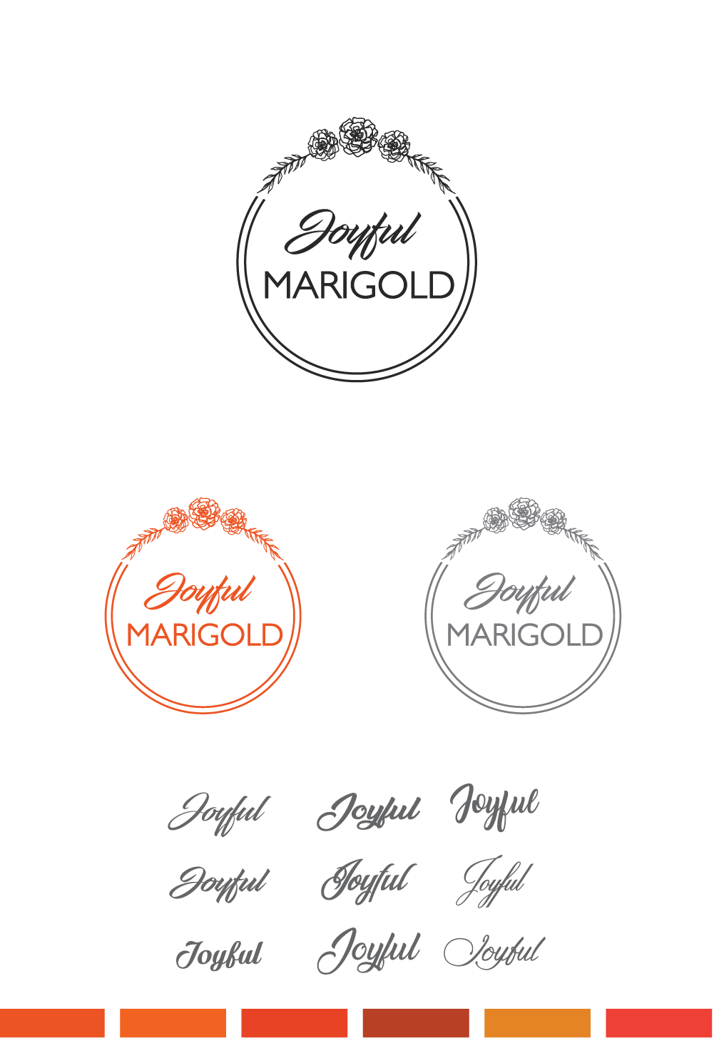 Logo Design by Wild Geek for Joyful Marigold | Design #17194551