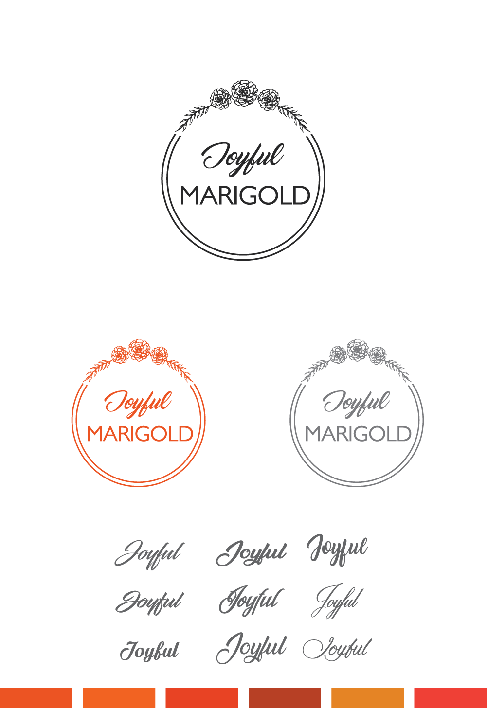 Logo Design by Wild Geek for Joyful Marigold | Design #17194553