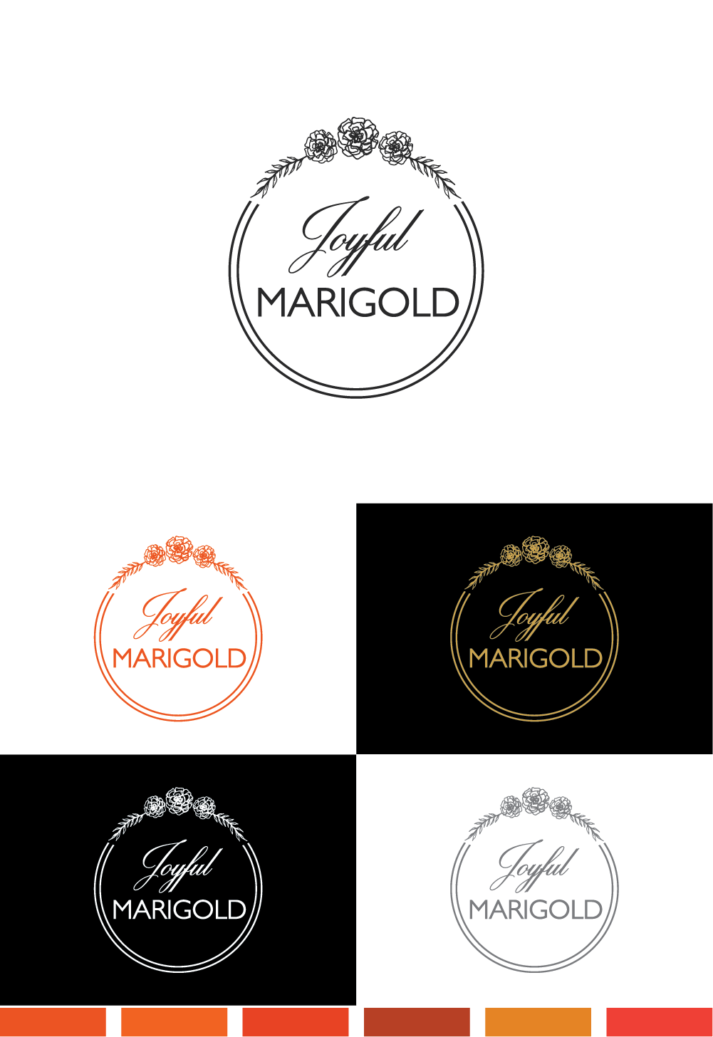 Logo Design by Wild Geek for Joyful Marigold | Design #17219008