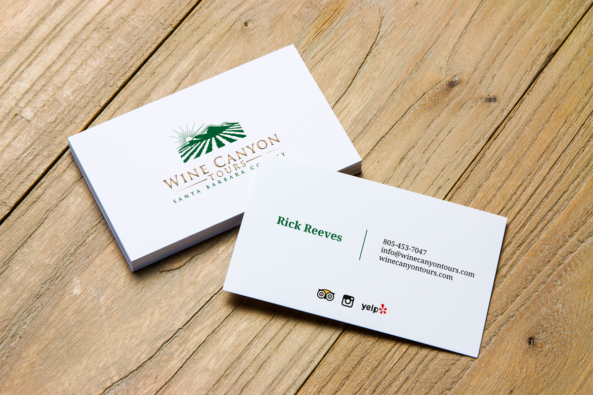 Business Card Design by JK18 for Wine Canyon Tours | Design #17135740
