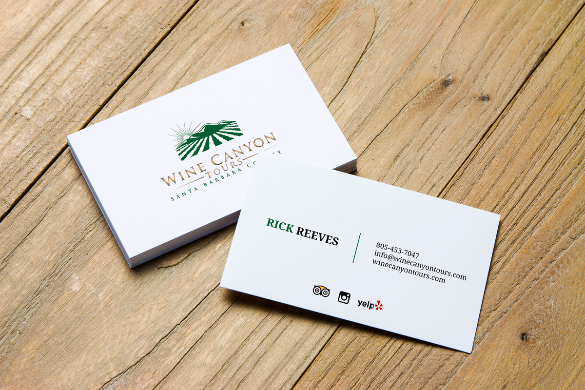Visitenkarten-Design von JK18 für Wine Canyon Tours | Design #17144108