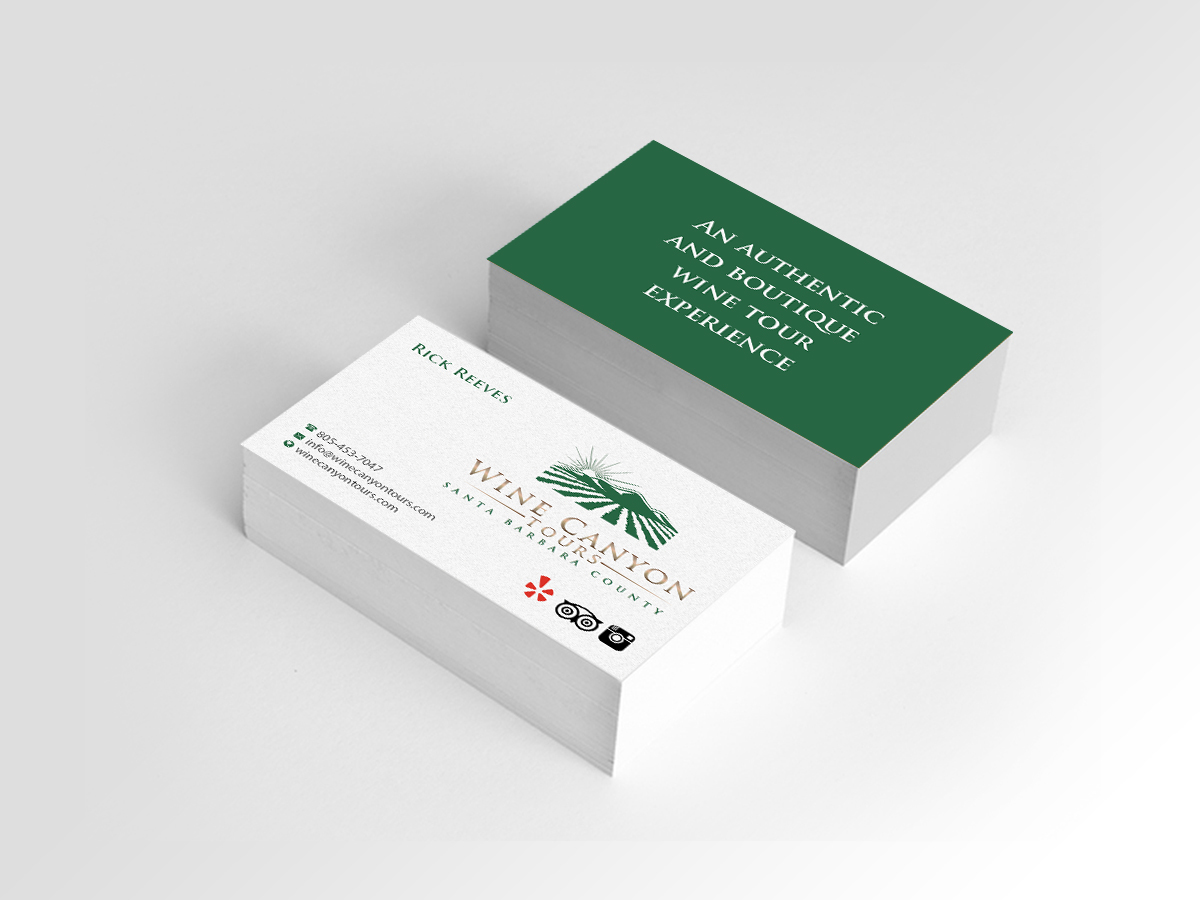 Business Card Design by Creations Box 2015 for Wine Canyon Tours | Design #17157500