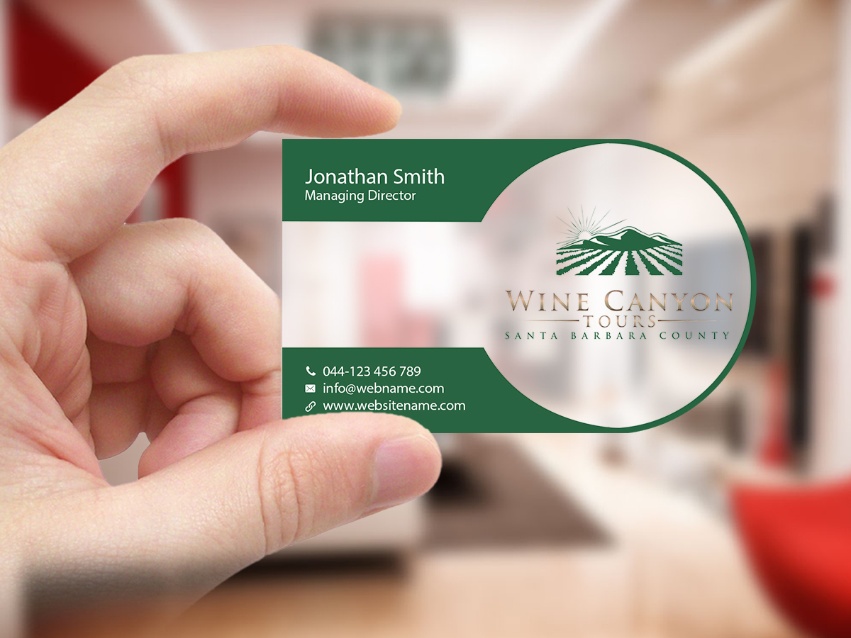 Business Card Design by Creations Box 2015 for Wine Canyon Tours | Design #17157513