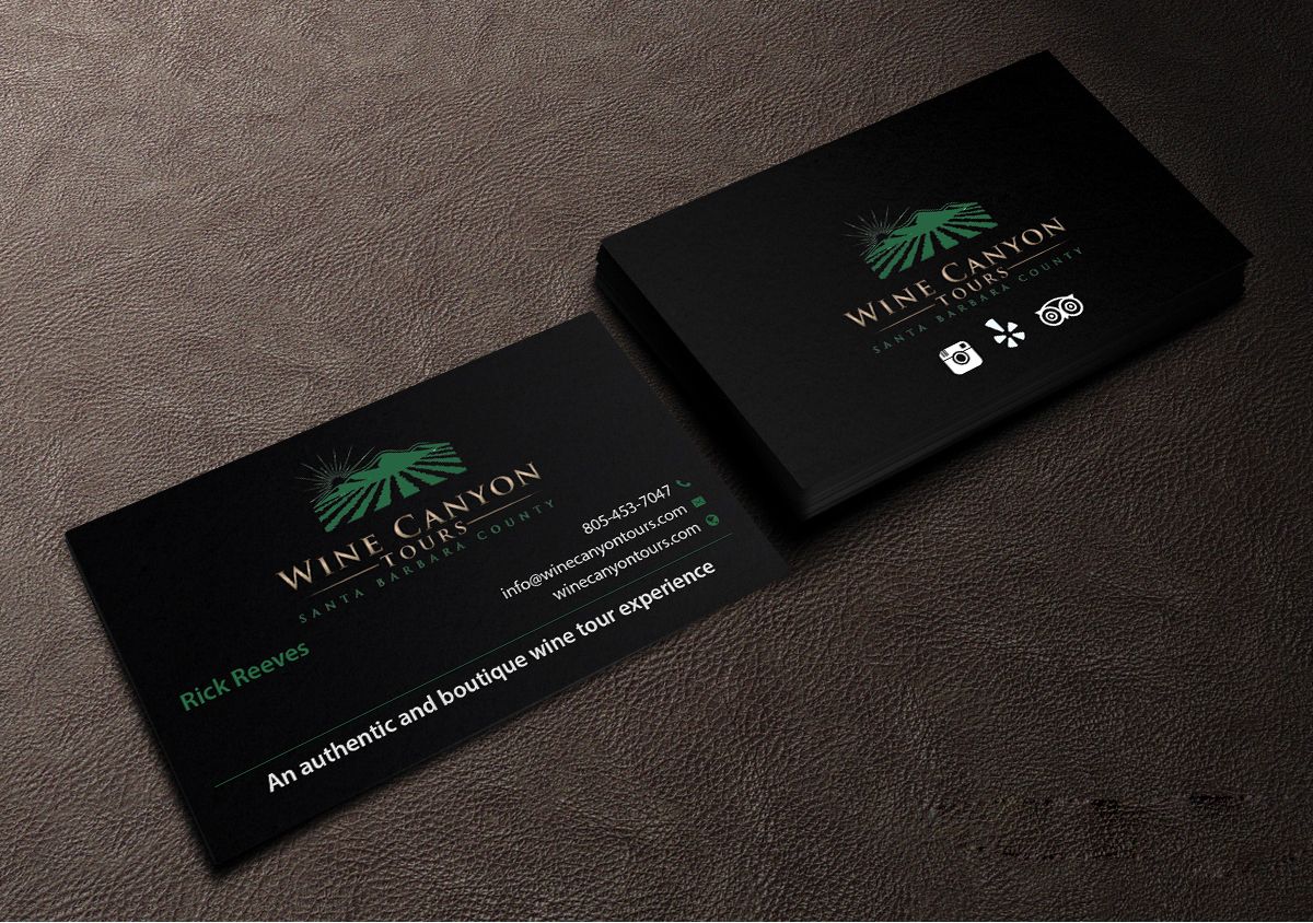 Business Card Design by Creations Box 2015 for Wine Canyon Tours | Design #17157520