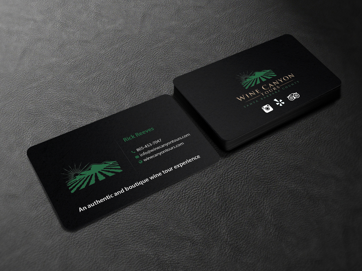 Business Card Design by Creations Box 2015 for Wine Canyon Tours | Design #17157522