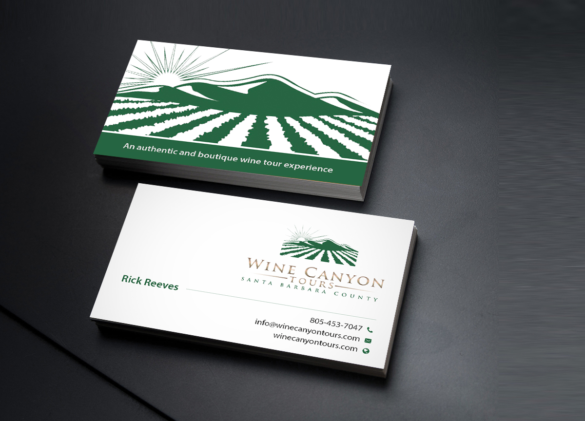 Business Card Design by Creations Box 2015 for Wine Canyon Tours | Design #17157530