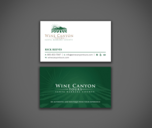 Business Card Design by cini.angela87 for Wine Canyon Tours | Design: #17156164