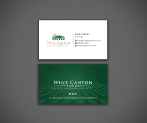 Business Card Design by cini.angela87 for Wine Canyon Tours | Design: #17156166