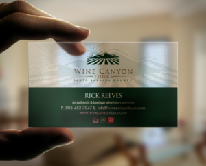 Business Card Design by Brand aid for Wine Canyon Tours | Design: #17142563