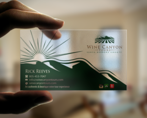Business Card Design by Brand aid for Wine Canyon Tours | Design: #17142565
