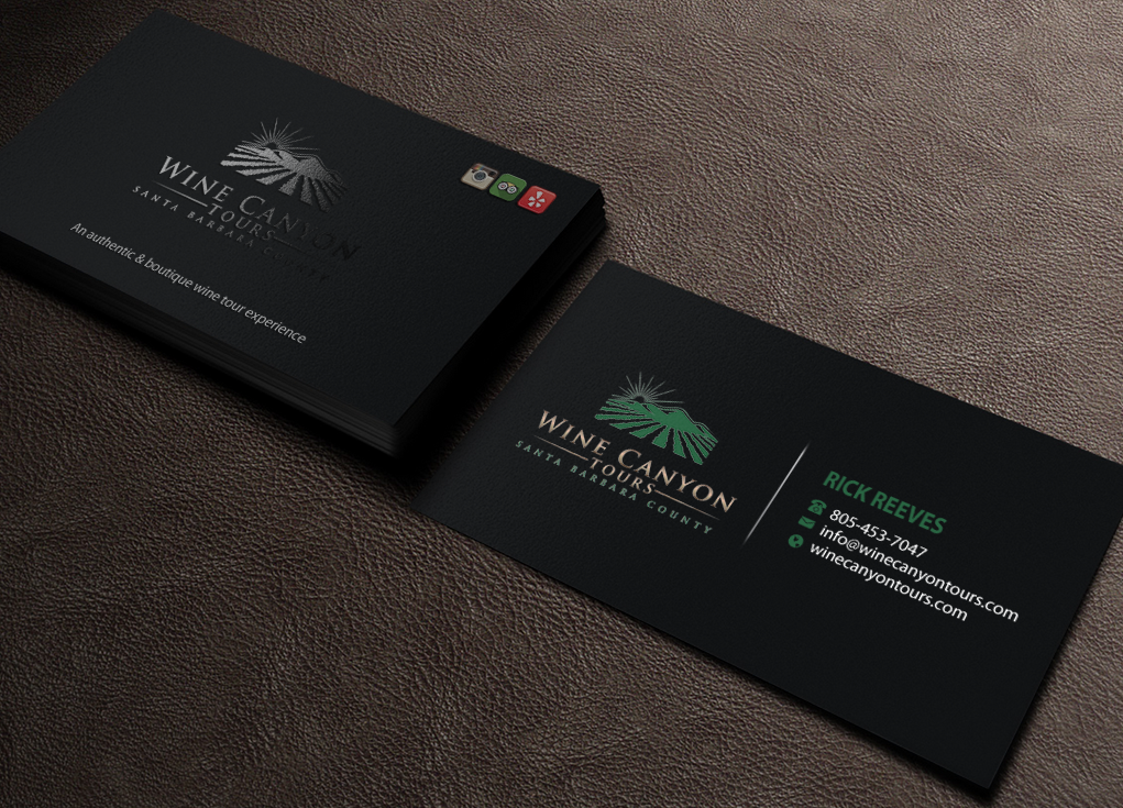 Business Card Design by Brand aid for Wine Canyon Tours | Design #17142580