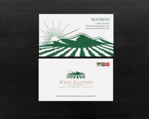 Business Card Design by Brand aid for Wine Canyon Tours | Design: #17142588