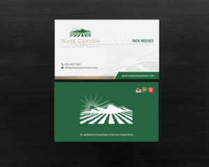 Business Card Design by chandrayaan.creative for Wine Canyon Tours | Design: #17141474