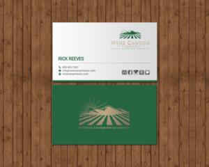 Business Card Design by chandrayaan.creative for Wine Canyon Tours | Design: #17142436