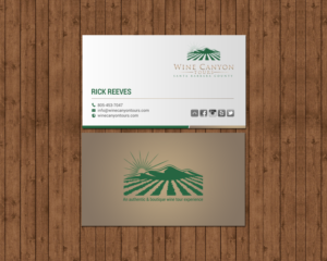 Design de Carte de Visite par chandrayaan.creative pour Wine Canyon Tours | Design : #17142439