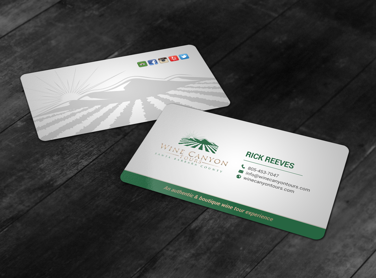 Business Card Design by chandrayaan.creative for Wine Canyon Tours | Design #17142447