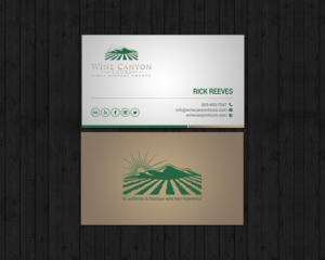 Business Card Design by chandrayaan.creative for Wine Canyon Tours | Design: #17161725