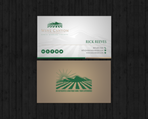 Business Card Design by chandrayaan.creative for Wine Canyon Tours | Design: #17161726