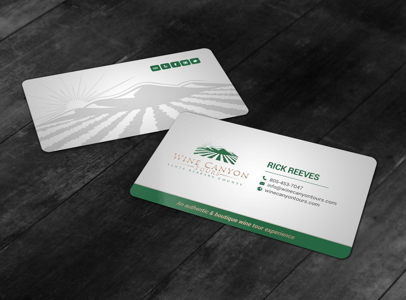 Business Card Design by chandrayaan.creative for Wine Canyon Tours | Design #17181795