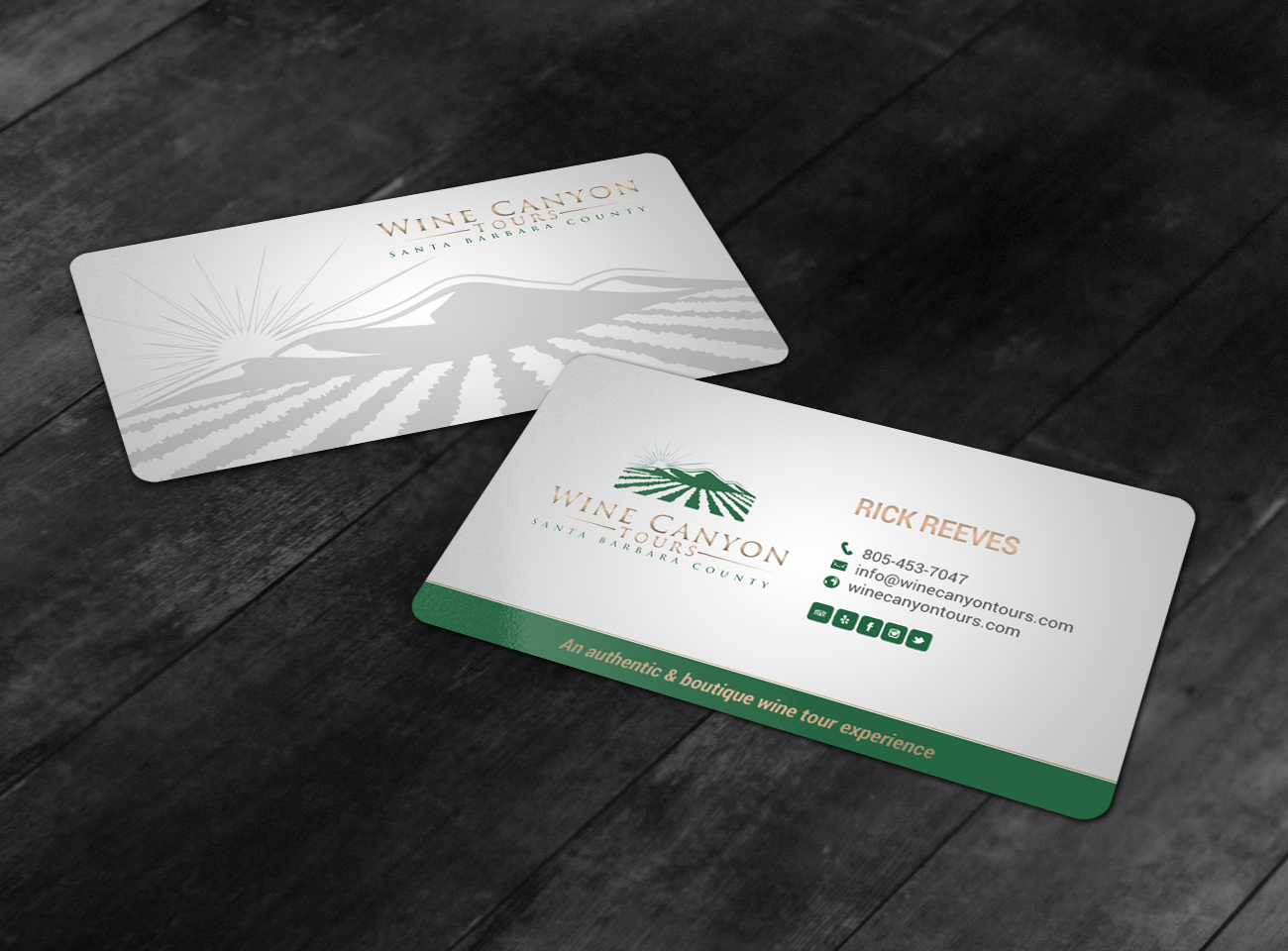 Business Card Design by chandrayaan.creative for Wine Canyon Tours | Design #17239228