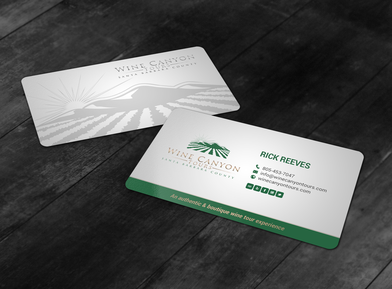 Business Card Design by chandrayaan.creative for Wine Canyon Tours | Design #17250167