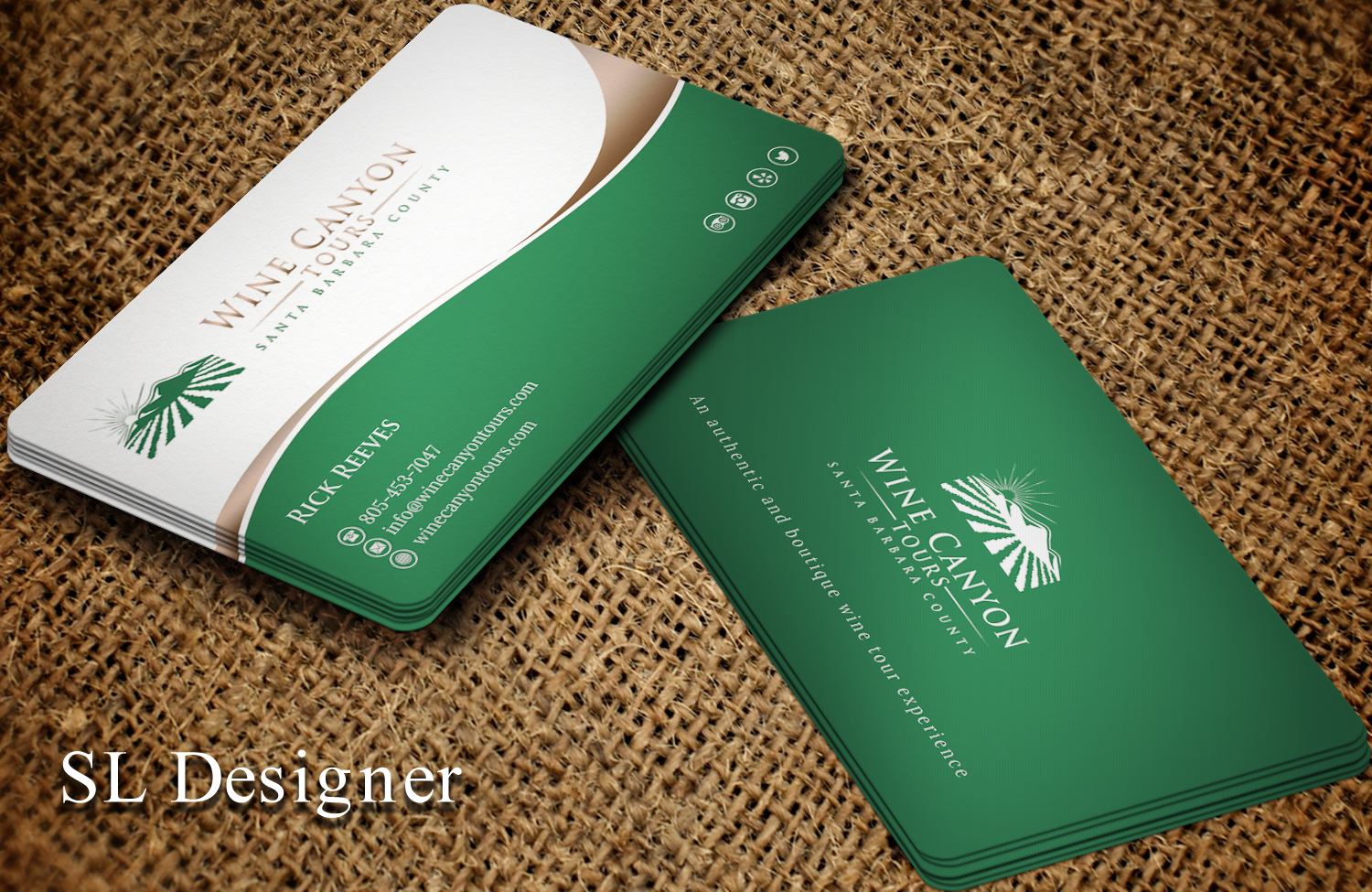 Visitenkarten-Design von SL Designer für Wine Canyon Tours | Design #17132090