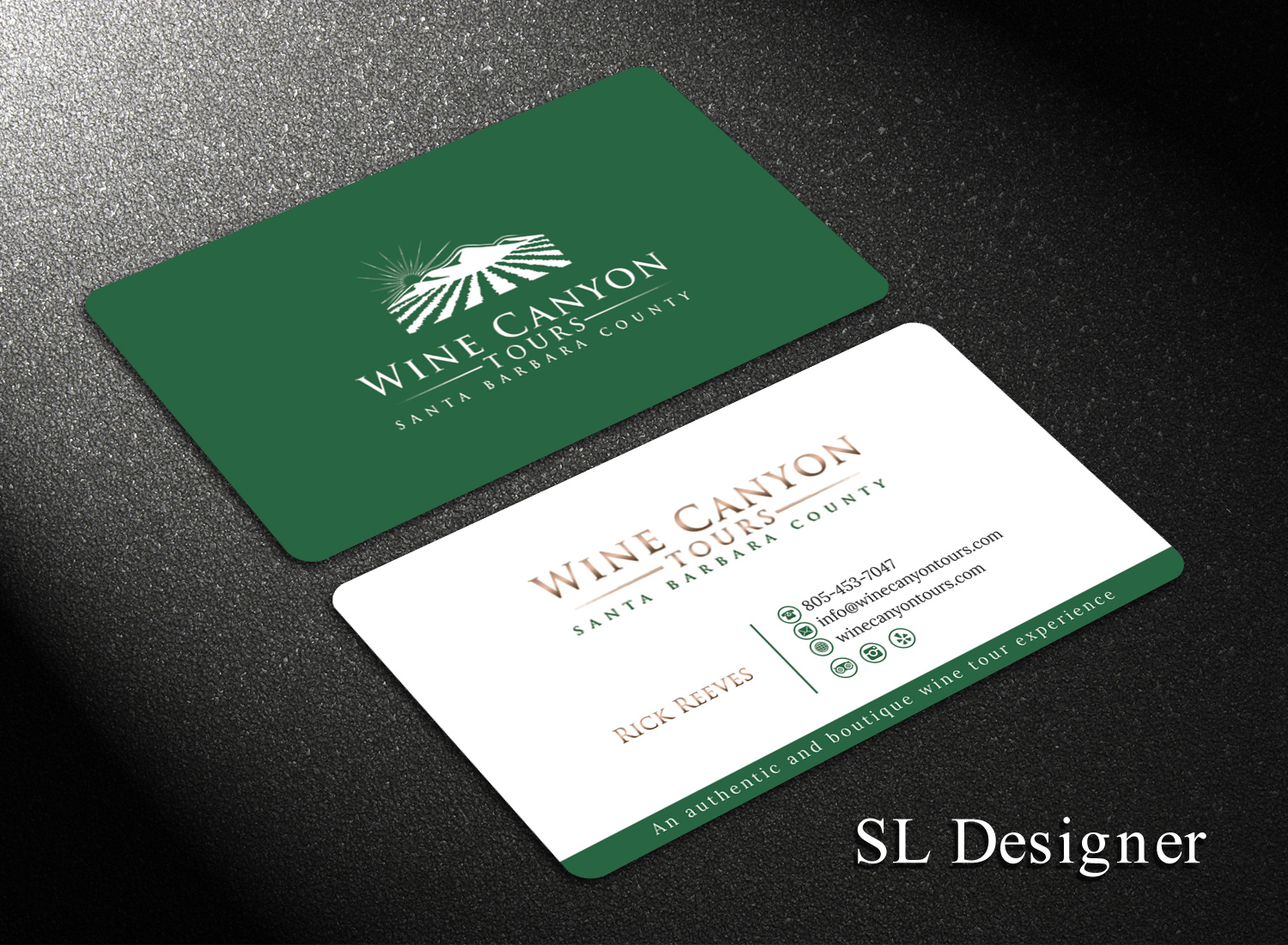 Design de Carte de Visite par SL Designer pour Wine Canyon Tours | Design #17283470
