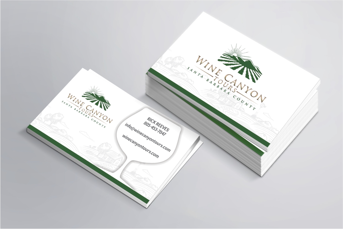 Visitenkarten-Design von Dave Paresh für Wine Canyon Tours | Design #17140214