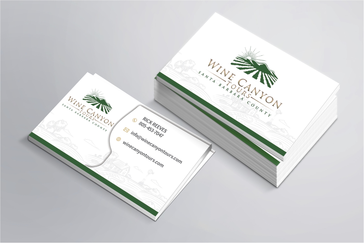 Business Card Design by Dave Paresh for Wine Canyon Tours | Design #17140215