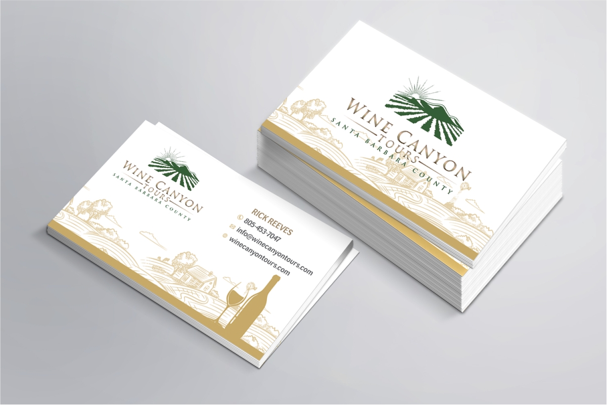 Business Card Design by Dave Paresh for Wine Canyon Tours | Design #17140217