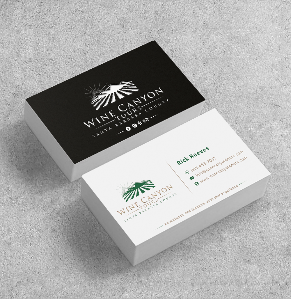 Visitenkarten-Design von Imagine Box für Wine Canyon Tours | Design #17247758