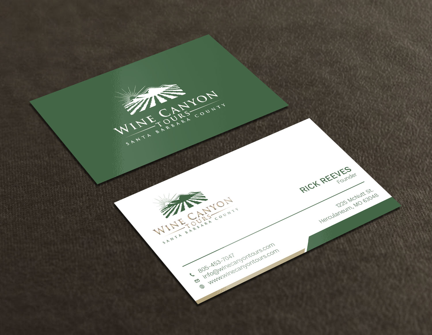 Visitenkarten-Design von Tripti Ranjan Gain für Wine Canyon Tours | Design #17158298