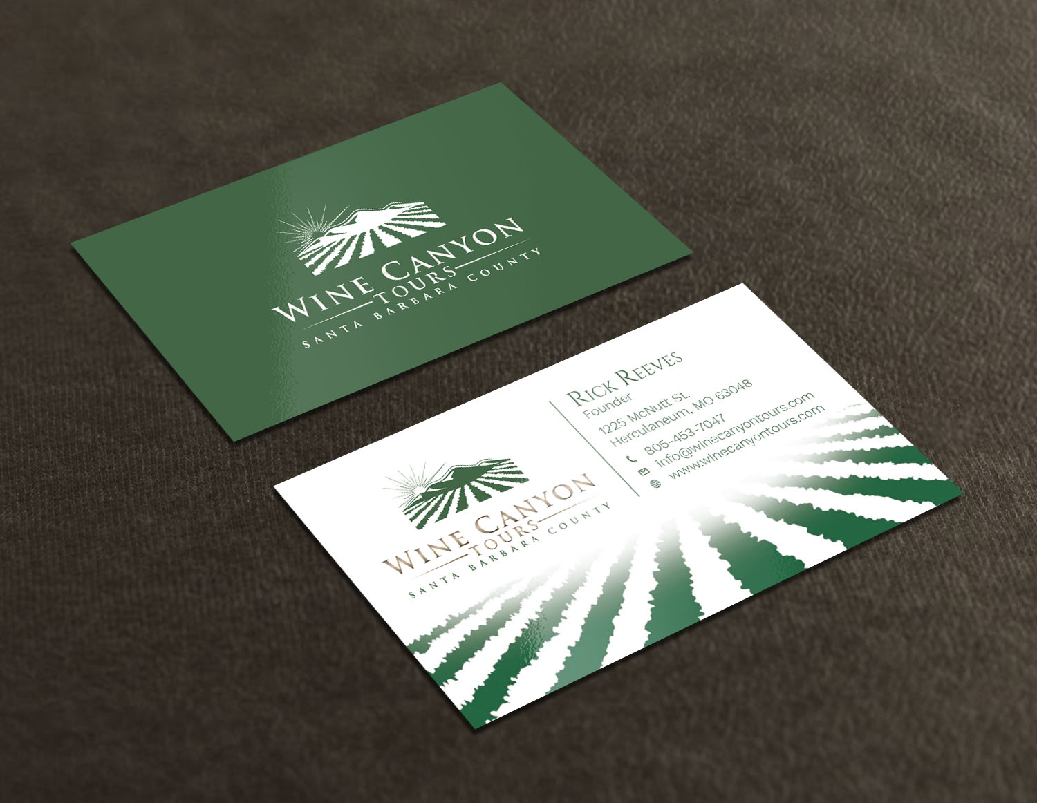 Visitenkarten-Design von Tripti Ranjan Gain für Wine Canyon Tours | Design #17158302