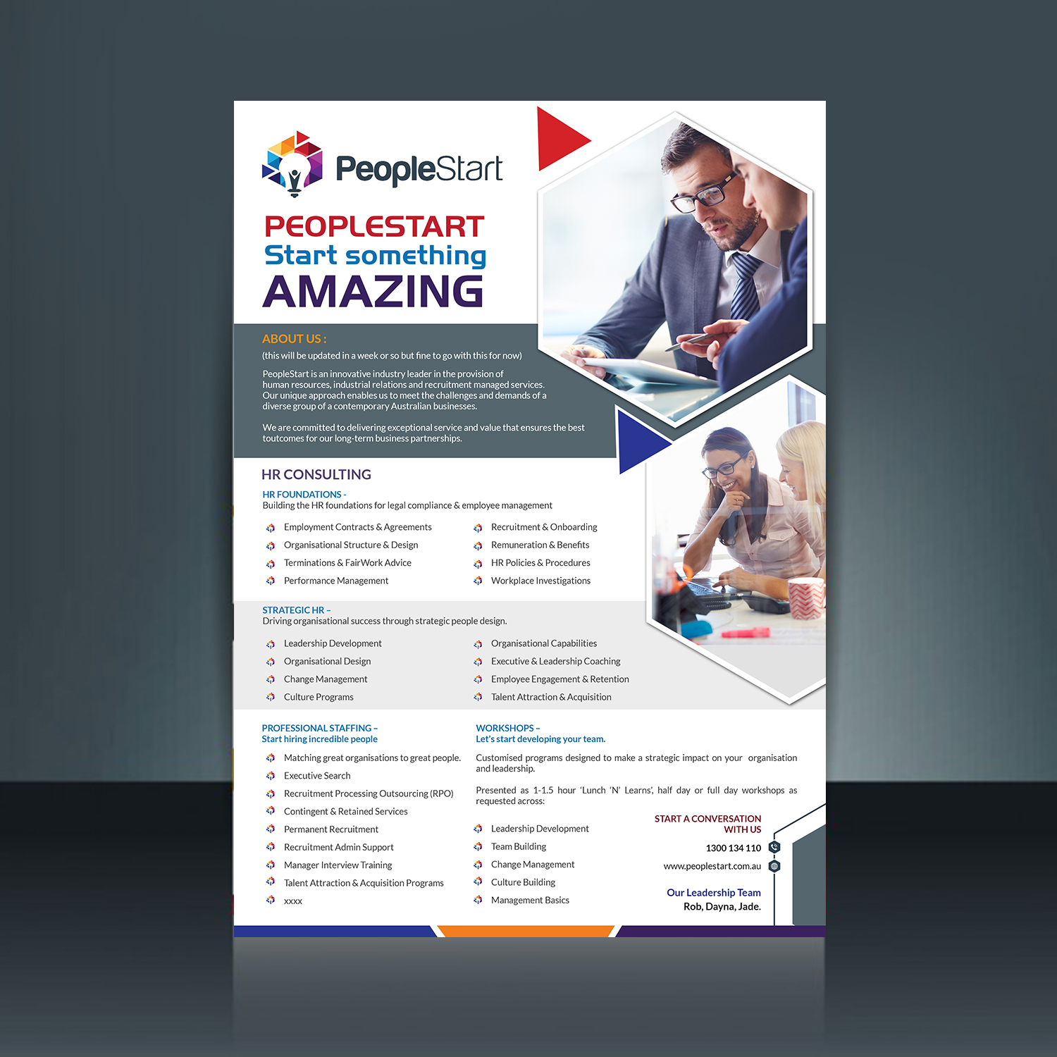 Flyer Design by creative.bugs for People Start | Design #17398186