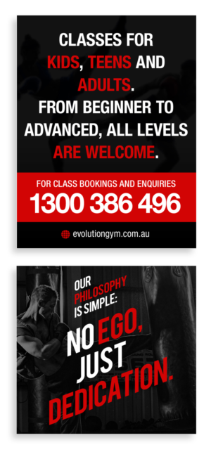 Diseño de Señalética por designhero para Evolution Gym | Diseño: #17621621