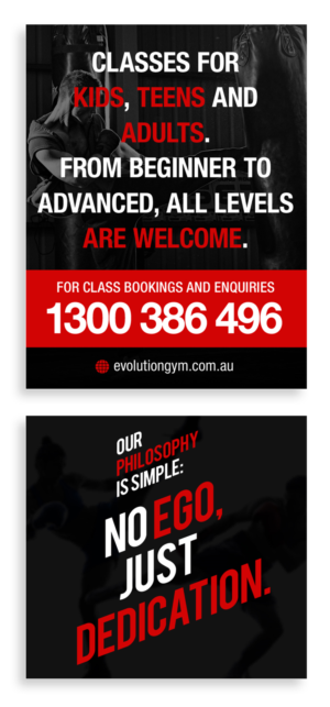 Design de Panneau par designhero pour Evolution Gym | Design : #17621622