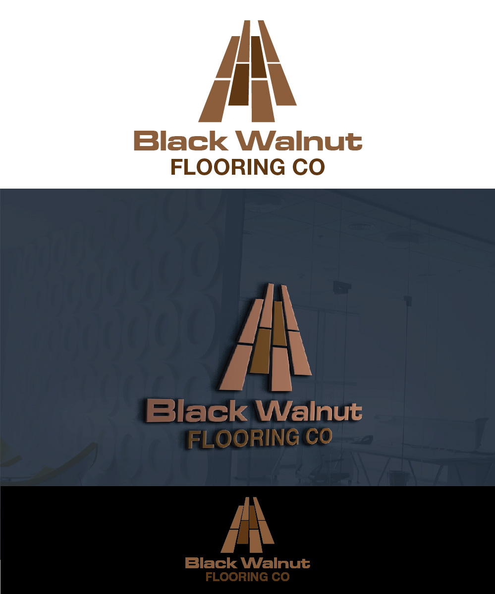 Logo Design by joliau for Black Walnut Flooring Co | Design #17132407