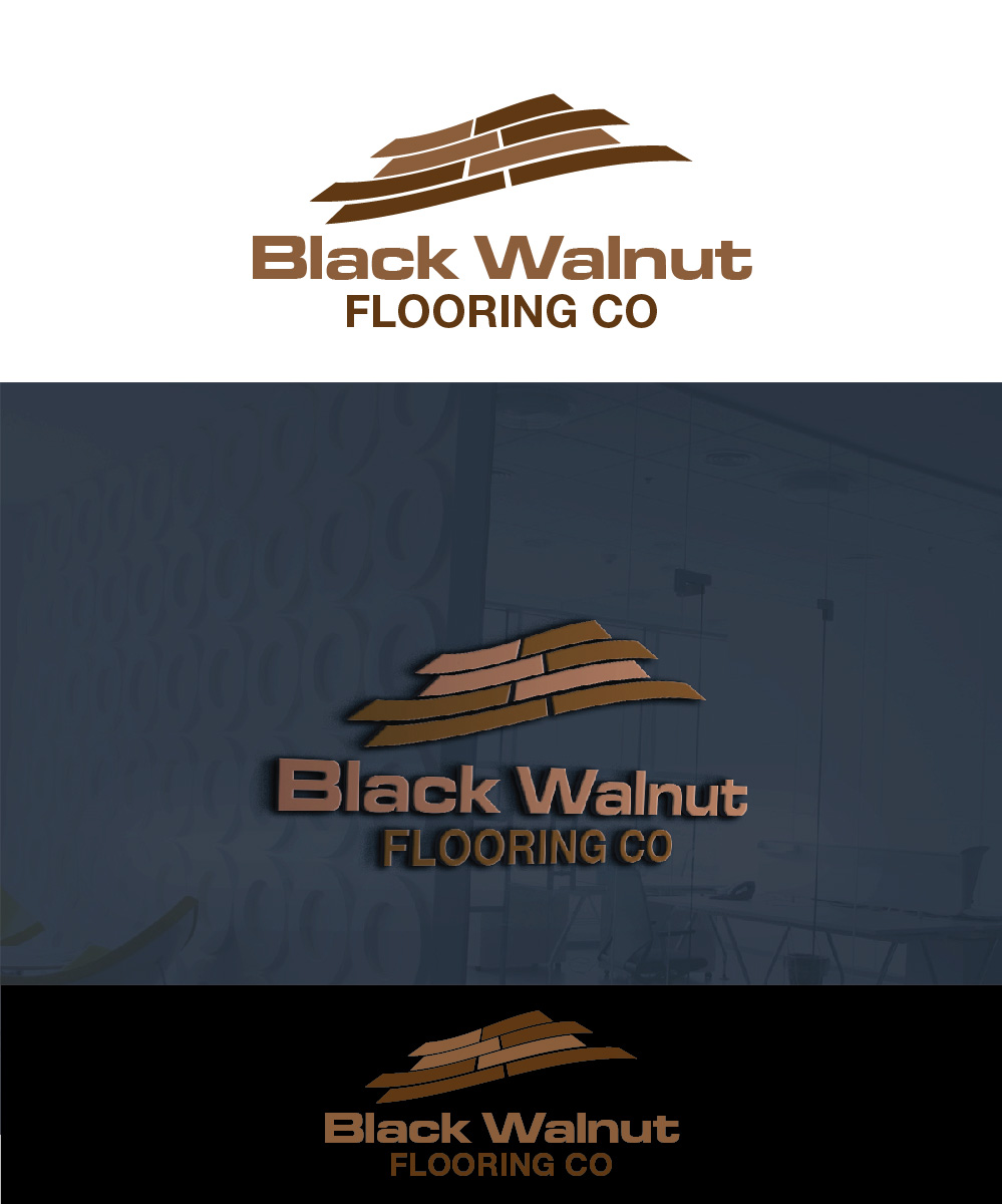 Logo Design by joliau for Black Walnut Flooring Co | Design #17132408