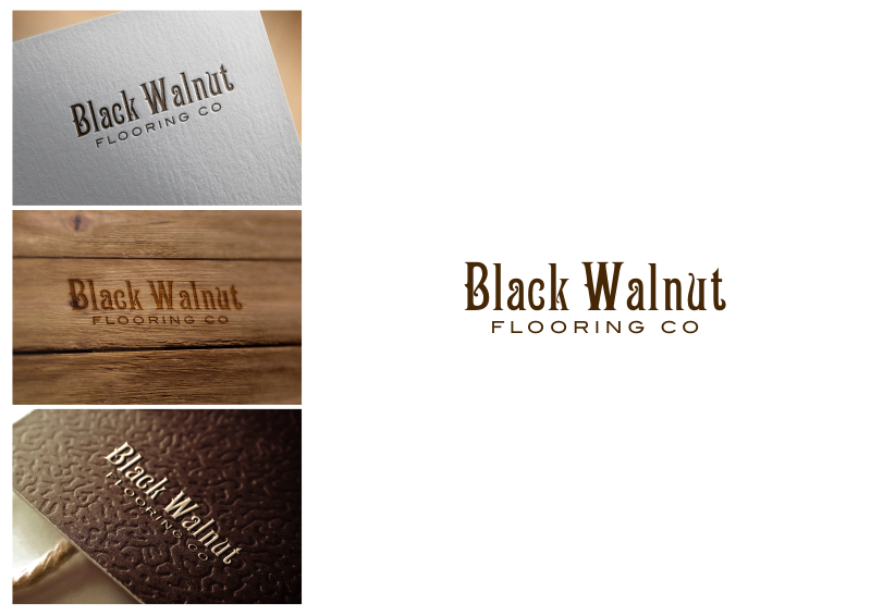 Logo Design by Amduat Design for Black Walnut Flooring Co | Design #17131240