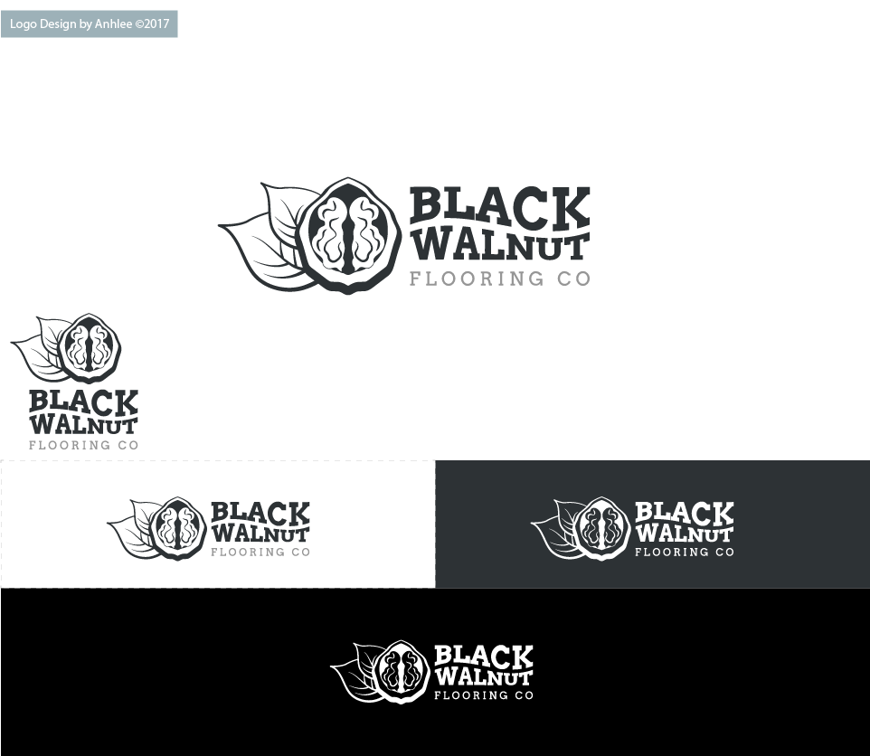 Logo Design by Anhlee for Black Walnut Flooring Co | Design #17131758