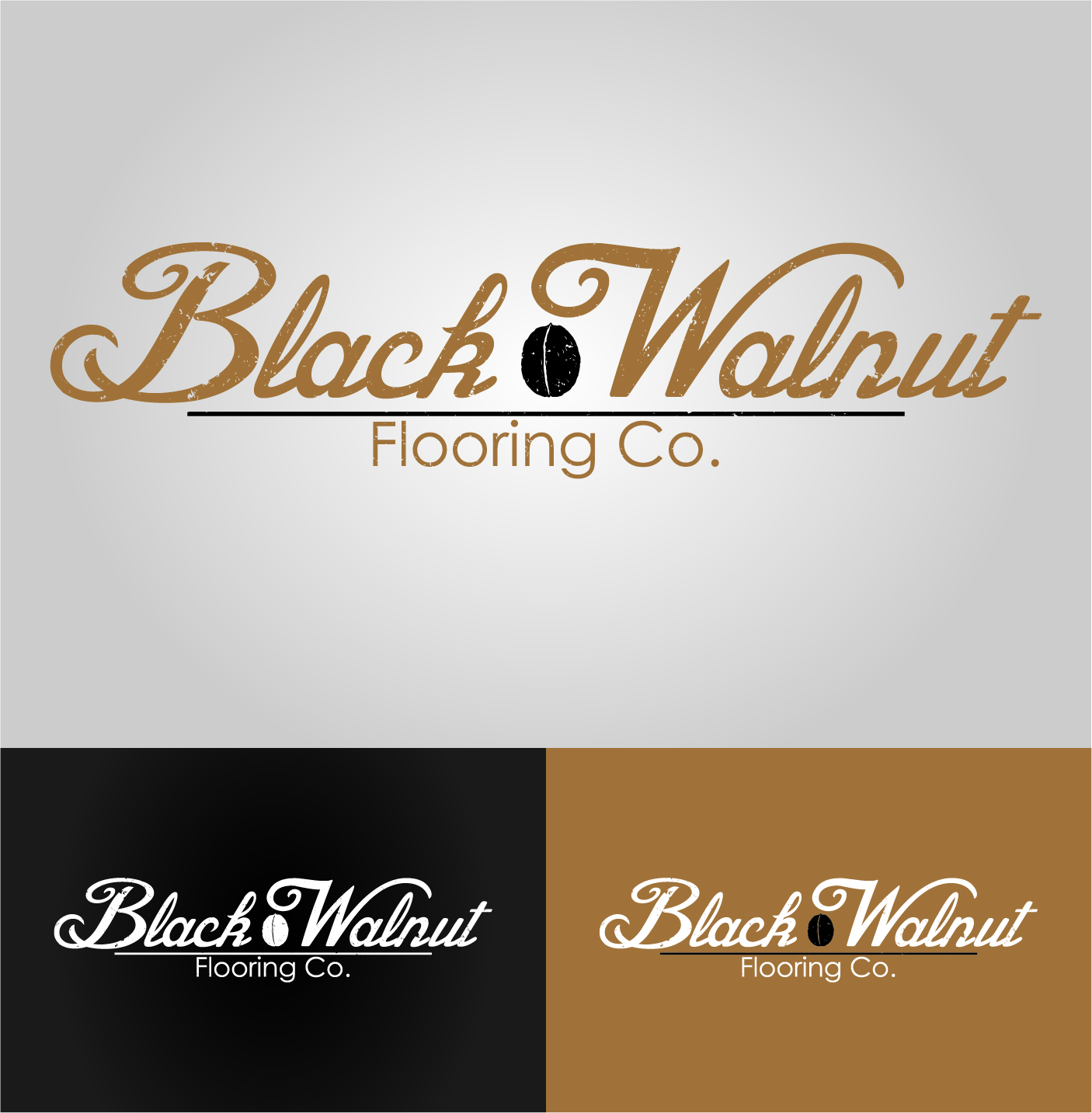Logo Design by JE Designs for Black Walnut Flooring Co | Design #17129930