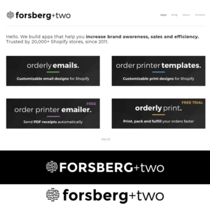 Logo Design by habibshaikh.dxb for FORSBERG+two | Design: #17166616
